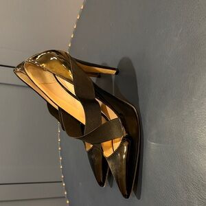 CAVALINI ITALIAN PATENT PUMPS- Sleek Black Patent Leather Heels